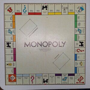 Vintage Monopoly Game‎ Board By Parker Brothers